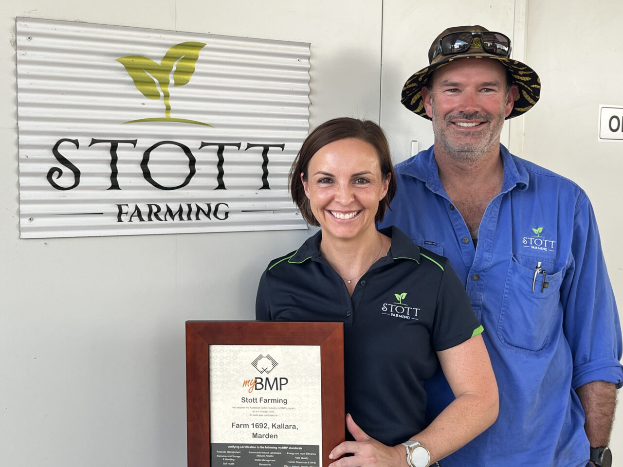 Liz and Dallas Stott achieved certification in February.