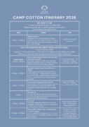 Camp Cotton 2026 Itinerary v3