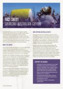 Australian Cotton Fact Sheet Sourcing Aust Cotton